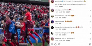 【龙八国际】扎卡发文：这正是我们想要的开门红 感谢球迷难以置信的支持