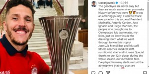 【龙八国际】用欧会杯冠军告别?34岁约维蒂奇发文告别奥林匹亚科斯