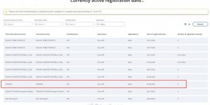 【龙八国际】8月26日更新的国际足联注册禁令中，中甲球队无锡吴钩新列入清单