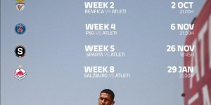 【龙八国际】马竞欧冠赛程：11月7日4点客战巴黎 1月22日4点主场对阵勒沃库森