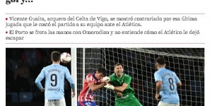 【龙八国际】不甘被马竞绝杀！塞尔塔门将：我们控制了球权但没能进球