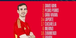 【龙八国际】西班牙首发无人来自皇萨竞，除1928奥运会外是历史首次