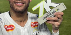 【龙八国际】回归首秀！内马尔当选桑托斯1-1博塔弗戈SP全场最佳球员