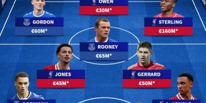 【龙八国际】德转列利物浦德比青训最贵阵：巅峰斯特林1.6亿，鲁尼&杰拉德在列