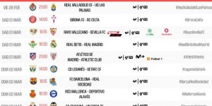 【龙八国际】西甲第26轮开球时间：3月2日1:30贝蒂斯vs皇马，23:15巴萨vs皇社