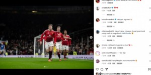 【龙八国际】10人作战逆风取胜，马奎尔社媒晒庆祝照：在老特拉福德打进制胜球