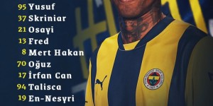 【龙八国际】费内巴切土杯首发：什克、弗雷德、塔利斯卡、恩内斯里先发