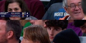 【龙八国际】国王杯取胜后，姆巴佩&贝林&维尼修斯等现场观看欧冠男篮国家德比