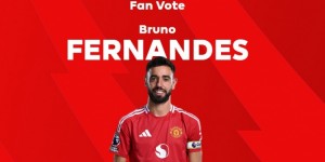 【龙八国际】1射2传，英超官方：B费当选曼联3-0莱斯特城全场最佳