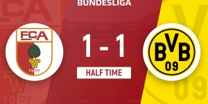 【龙八国际】半场-德米洛维奇破门引争议马伦低射扳平 多特暂1-1奥格斯堡