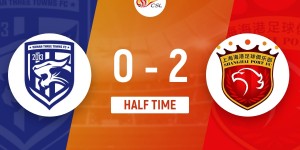 【龙八国际】半场-奥斯卡巴尔加斯破门 上海海港暂2-0武汉三镇