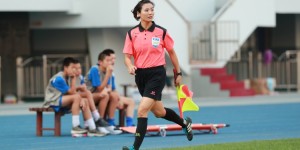 【龙八国际】谢丽君：之前研究了海港泰山录像 未来想执法亚洲级别男足赛事