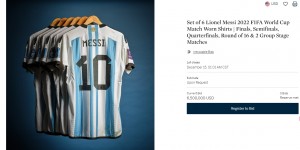 【龙八国际】梅西世界杯球衣套装拍卖价达650万美元，距离乔丹纪录还差360万