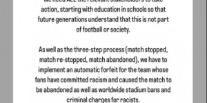 【龙八国际】因凡蒂诺：国际足联向种族主义说不，支持那些遭遇歧视的球员