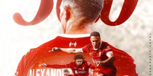 【龙八国际】阿诺德晒初次&昨日上场时与克洛普的合影，纪念利物浦生涯300场