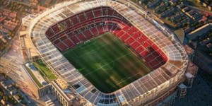 【龙八国际】太阳报：AI绘制曼联新球场设想图，三层看台容纳8-9万人
