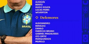 【龙八国际】巴媒：巴西队将在今天晚上10点公布3月世预赛23人名单