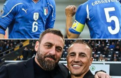 【龙八国际】老队友重逢?！德罗西和卡纳瓦罗在开球前拥抱致意