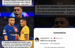 【龙八国际】巴媒称姆巴佩遭污名化&赞竞技精神?内马尔怼：舔外国佬xx去吧