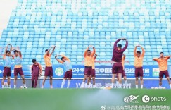 【龙八国际】踩场掠影：球队完成踩场训练，静待明日与北京国安的比赛