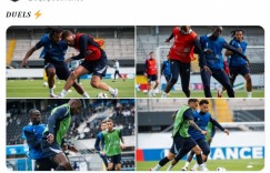 【龙八国际】认真备战！法国队社媒晒球队训练照：对抗⚡️