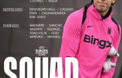 【龙八国际】切尔西客战海登海姆大名单：菲利克斯领衔锋线，科尔维尔坐镇后防