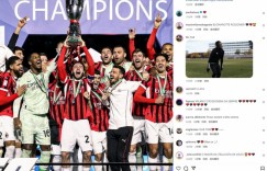 【龙八国际】米兰官方晒海报庆祝夺冠：历史、荣耀、米兰?❤️?