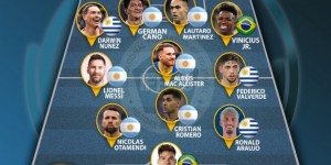 【龙八国际】IFFHS2023南美足联最佳阵：梅西领衔，劳塔罗、努涅斯在列