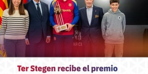 【龙八国际】巴萨官方：特尔施特根当选上赛季队内最佳球员，生涯第2次当选