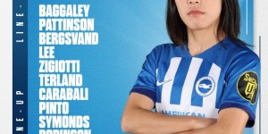 【龙八国际】李梦雯代表布莱顿女足首发出战足总杯，并登上球队海报封面