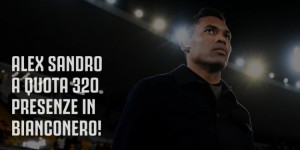 【龙八国际】33岁桑德罗为尤文出战320场，并列队史出场第二多的外籍球员