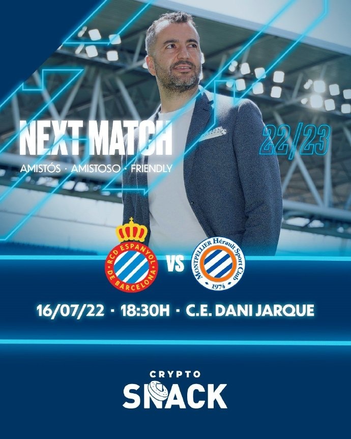 官方:西班牙人新赛季热身赛首战,对阵法甲蒙彼利埃