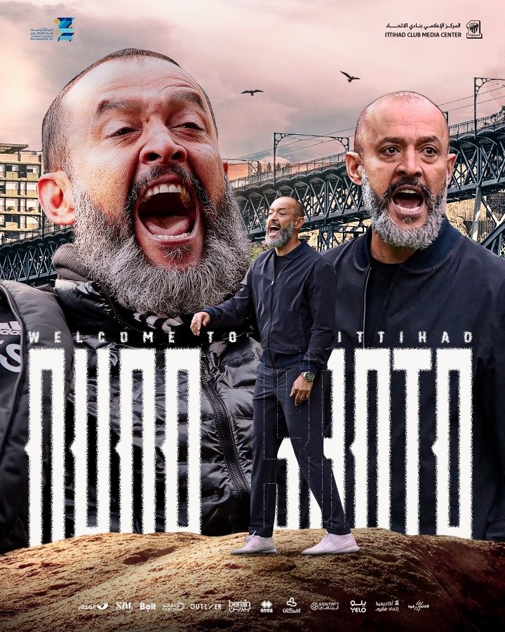 官方:努诺出任沙特伊蒂哈德俱乐部主帅,双方签约至2024年