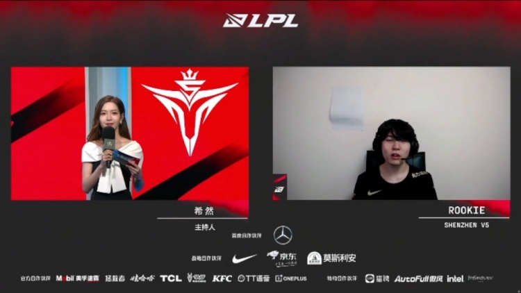 V5赛后采访 Rookie:二队Dream打得蛮好 打EDG不能掉以轻心