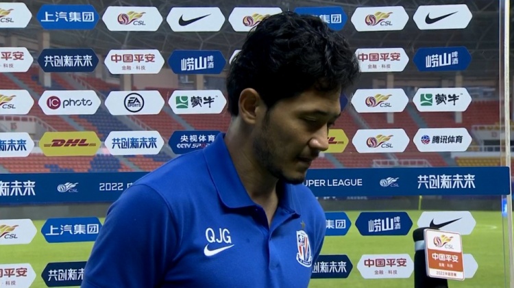 钱杰给:河北队值得尊敬,伤势未痊愈所以被换下场