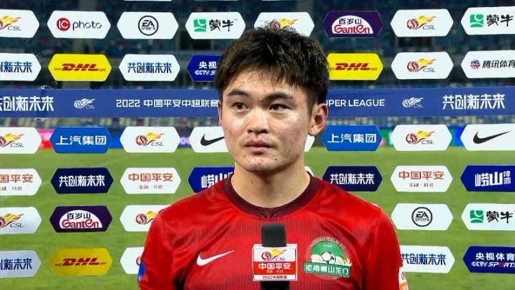 黄紫昌：非常喜欢在河南队踢球，能打进2球帮助球队拿3分非常开心