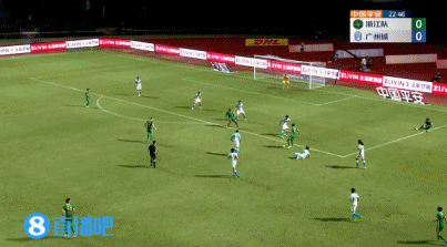 阿布力克木远射破门，浙江1-0领先广州城