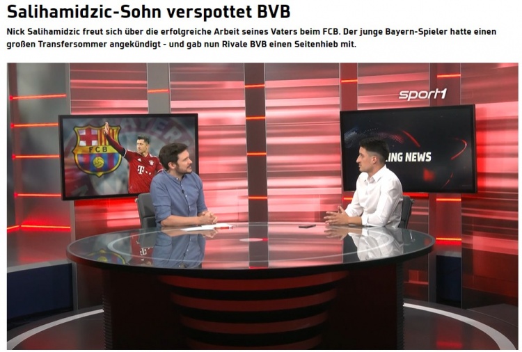 拜仁敲定德里赫特,萨利儿子嘲讽多特:谁将会是德甲冠军?