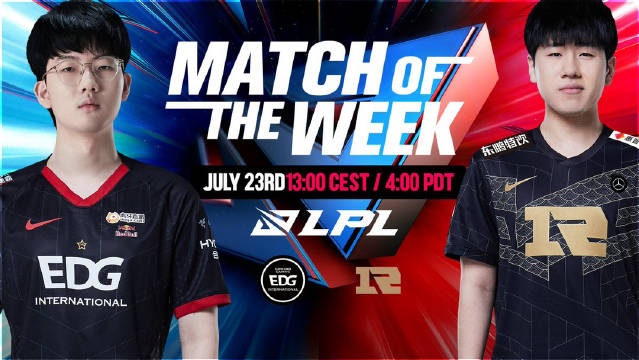 LPL官推分享EDG vs RNG赛事预热:两支冠军队伍的碰撞