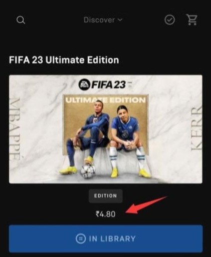 Epic印度临时工出错 《FIFA23》仅卖4毛 30分钟后才修复了该错误