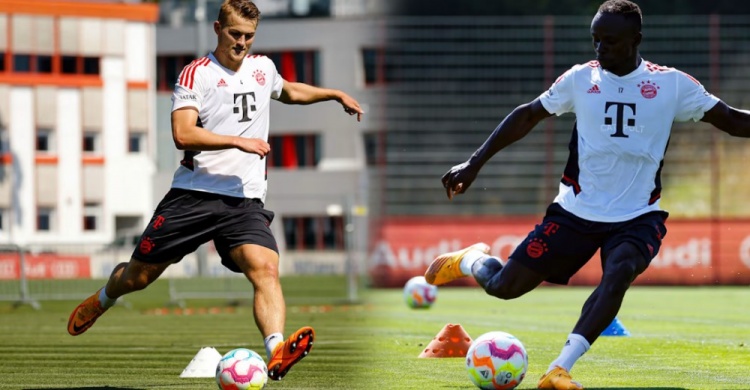 拜仁官方:马内和德里赫特在休息日进行加练