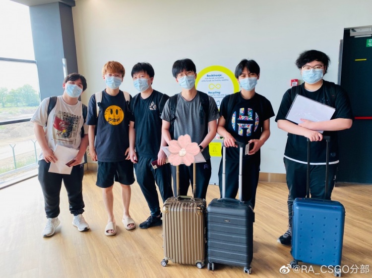 RA.CSGO官博:我们将于今日从塞尔维亚出发前往香港