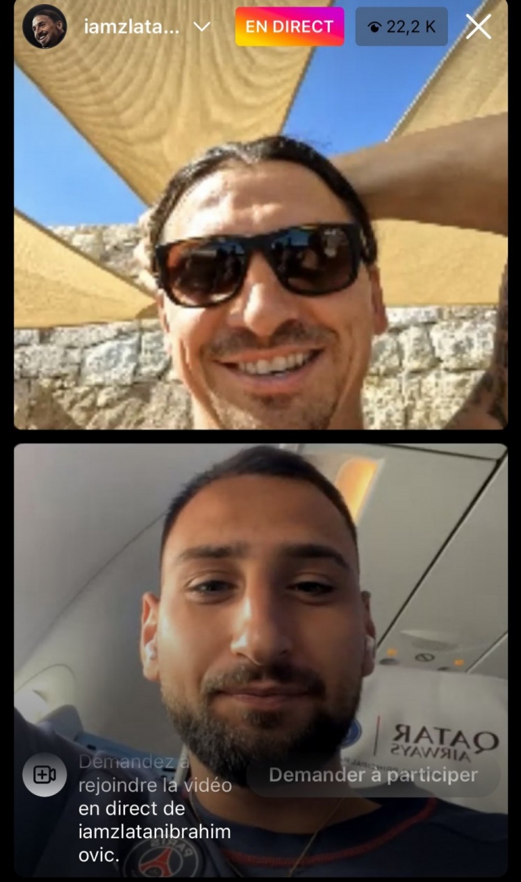 伊布直播时调侃:我永远不会退役,如果离开足球我会死的