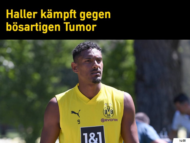 多特官方:阿莱确诊恶性睾丸肿瘤将缺席数月,他会接受化疗