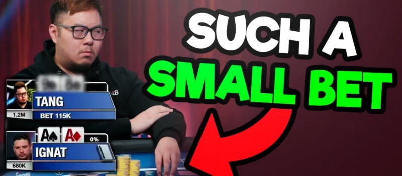 【EV扑克】AA神奇弃牌，吃瓜群众都惊呆了……