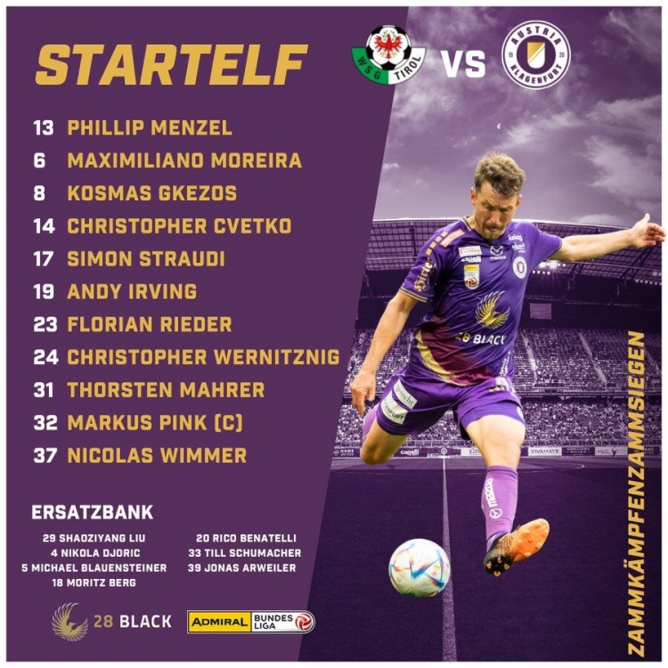 新的开始!刘邵子洋首次进入克拉根福奥地利超级联赛大名单