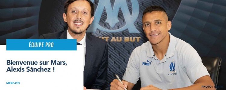 官方:33岁桑切斯正式自由身加盟马赛,身穿70号球衣