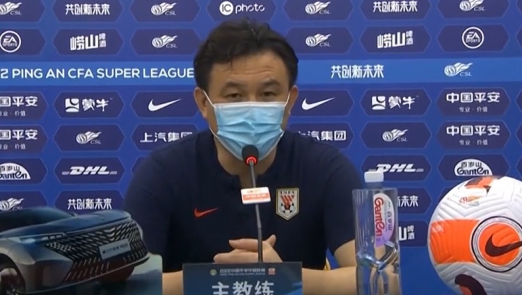 郝伟:本场队员打得非常积极 希望下轮回主场之后继续取胜