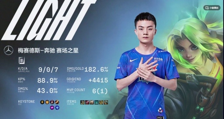 LNGvsV5第一局高光时刻:Light火花爆闪 LNG先下一城