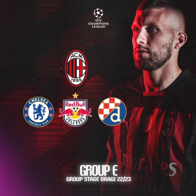 欧冠E组:AC米兰、切尔西、萨尔茨堡、萨格勒布迪纳摩